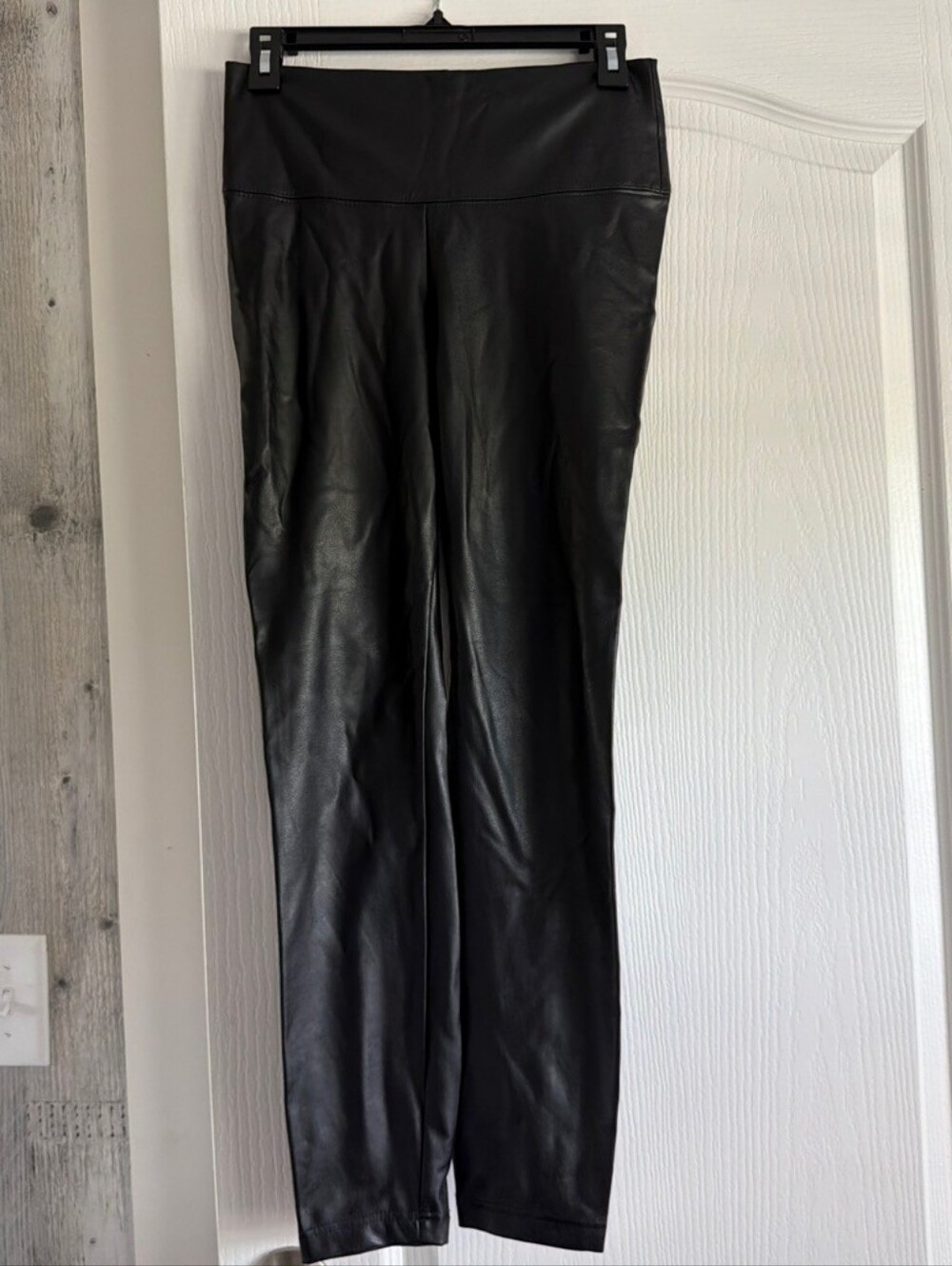 White House Black Market Black Faux Leather Leggings